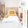A bedroom scene with a bed, ladder, and lamp. Produktbild-Vorschau