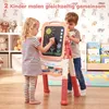 COSTWAY 4-in-1 Kindertafel, Doppelseitige Kinderstaffelei, Produktbild-Vorschau 9