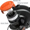 Close-up view of a string trimmer spool and cap assembly, with text highlighting features. Náhľad obrázku produktu