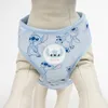 A dog harness with a Stitch pattern is shown on a mannequin. Náhled obrázku produktu