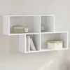 The Living Store Nástenná polica biela 100x20x53 cm Náhľad obrázku produktu 3