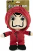 A plush toy of a character from the TV series La Casa De Papel, presented on a white background with its packaging visible. Voir les images du produit