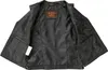 Damen Lederweste Lederkutte Slim Fit Kutte Biker Weste Produktbild-Vorschau 3