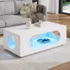 Tavolino Merax con illuminazione a LED, tavolino da salotto Anteprima dell’immagine prodotto 7