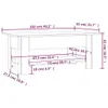 vidaXL Stolik kawowy czarny 102x55x42 cm materiał Podgląd zdjęcia produktu 9