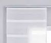 2er Set Halbtransparente Schiebegardinen Paneelwagen HxB Produktbild-Vorschau 3