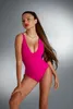 Jednodílné plavky Magic Bodyshaping - FITLINE Pink L Náhled obrázku produktu 2