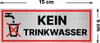 Schild Kein Trinkwasser 15x5 cm wetterfest Alu Dipond Produktbild-Vorschau 5