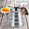 Kaffee-/Teekanne aus Edelstahl, Tropfkessel mit Produktbild-Vorschau 7