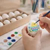 12x Echte ausgeblasene Enteneier weiß Natur Ostereier Deko Produktbild-Vorschau 4