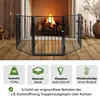 Klappbares Kaminschutzgitter aus Metall, Schwarz, 300x70 Produktbild-Vorschau 6
