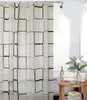 Peva sprchový závěs černá šedá Quadro 180x180 cm včetně Náhled obrázku produktu 1