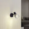 Lindby Wandleuchte Pendura, Ø 9 cm, schwarz, Glas Produktbild-Vorschau 3