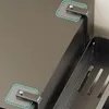 Close-up of a gray shelf unit with mounting hardware. Anteprima dell’immagine prodotto