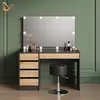 Coiffeuse Livinity Imola Anthracite/chêne doré avec Voir les images du produit 2