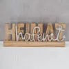 Deko Aufsteller Heimathafen L30cm Braun Holz Silber Mango Produktbild-Vorschau 2