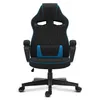 Fotel gamingowy SENSE7 Knight z tkaniny, czarno-niebieski – Podgląd zdjęcia produktu 1