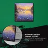 Coloray Uhr auf Leinwand 30x30 cm Wand Uhr Dekoration Produktbild-Vorschau 5
