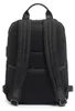 Zaino da uomo Momo Design in ecopelle nera, con zip, Anteprima dell’immagine prodotto 3
