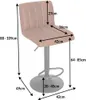 riess-ambiente Drehbarer Barhocker PORTLAND vintage braun Produktbild-Vorschau 11