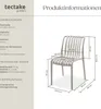 tectake® Gartenstühle Alcudia, wetterfest, stapelbar Produktbild-Vorschau 5