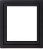 A black framed window with a white interior. Anteprima dell’immagine prodotto