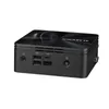 A black Gigabyte BRIX s mini PC is shown from a front-side angle against a white background. Produktbild-Vorschau