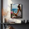 Oh Art! Malen nach Zahlen Frau – „Frau am Meer“ 40x50 cm – Produktbild-Vorschau 2