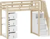 Sweiko Lit surélevé 90 x 200 cm avec tiroirs de rangement, Voir les images du produit 13