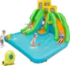 Aufblasbar Wasserpark mit Doppelrutsche, Kletterwand & Produktbild-Vorschau 1