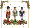 20 Servietten Bearded Nutcracker - Drei farbige Nussknacker Produktbild-Vorschau 2