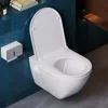 WC-Sitz D Form 43 x 36 cm Weiß Duroplast Toilettendeckel Produktbild-Vorschau 6