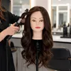 Tête à coiffer professionnelle Ela cheveux naturels 55 cm Voir les images du produit 4