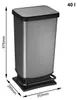 Rotho Abfalleimer 40 L Paso - Treteimer Geruchsdicht - Produktbild-Vorschau 4