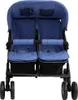 vidaXL Zwillingskinderwagen Marineblau Stahl Produktbild-Vorschau 1