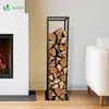 VOUNOT® Métal Étagère à bois de cheminée 33 x 33 x 112 cm, Voir les images du produit 2