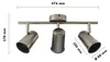 HOFTRONIC - Plafonnier LED 3 spots 12W 1035lm 4000K Voir les images du produit 8