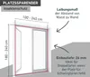 Fliegengitter Plisseetür für Doppeltüren – 240x240 cm, Produktbild-Vorschau 3