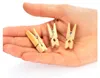 COM-FOUR® 120x Mini-Wäscheklammer aus Lotusholz, kleine Produktbild-Vorschau 6