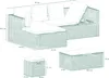 di volio Gartenmöbel-Set BOLOGNA, Terrassenmöbel Lounge Set Produktbild-Vorschau 7