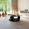 Kondela Wohnzimmertisch Axen - weiße Marmoroptik / schwarz Produktbild-Vorschau 2