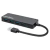 MANHATTAN 4-Port USB 3.2 Gen 1 Hub USB-A St./ 4x A-Buchse Produktbild-Vorschau 1