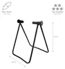 2x WELLGRO Hinterrad Fahrradständer - Stahl, schwarz, Produktbild-Vorschau 2