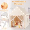 COSTWAY Detský domček, detský stan s hviezdami, oknami, Náhľad obrázku produktu 8