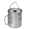 750 ml Tazza da campeggio leggera in titanio con pressa Anteprima dell’immagine prodotto 2