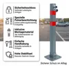 Mucola bariérový stĺpik skladací parkovací stĺpik 65CM Náhľad obrázku produktu 11