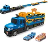 Großer Lkw mit Rennbahn - 2 in 1 - für Kinder - Spielzeug - Produktbild-Vorschau 1