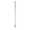 A white stylus pen with a silver tip and accents is shown against a white background. Produktbild-Vorschau