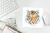MuchoWow® Mauspad Mousepad Tiger - Gelb - Kopf 20x20 cm - Produktbild-Vorschau 5