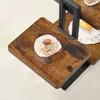 ervierturm 3-teilig, Servier-Set, Vintage Braun Produktbild-Vorschau 5